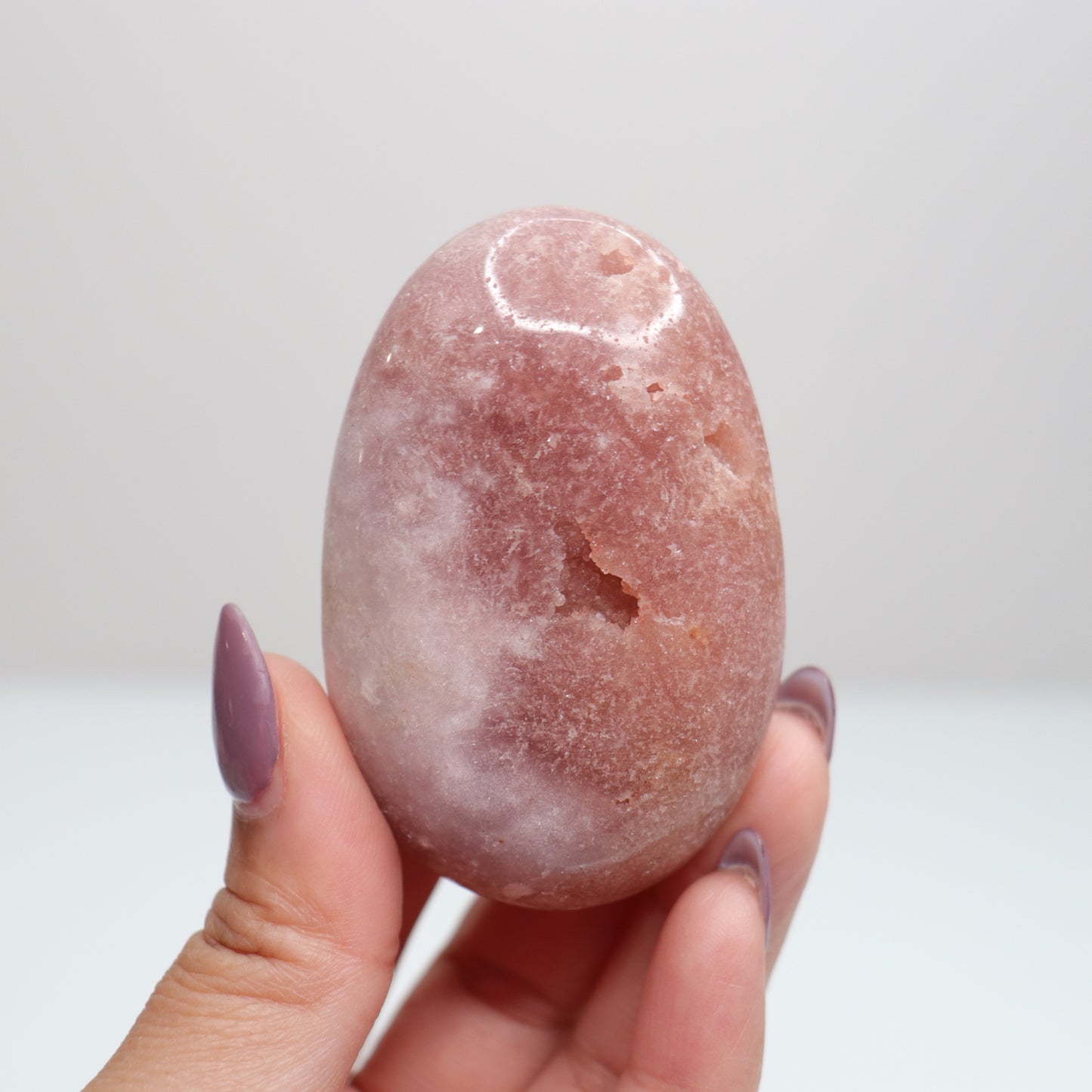 Pink Amethyst Palm Stone | 25