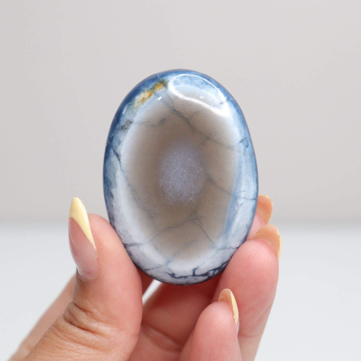 Blue Opal Palm Stone 1