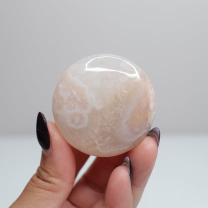 Flower Agate Round Palm | 4