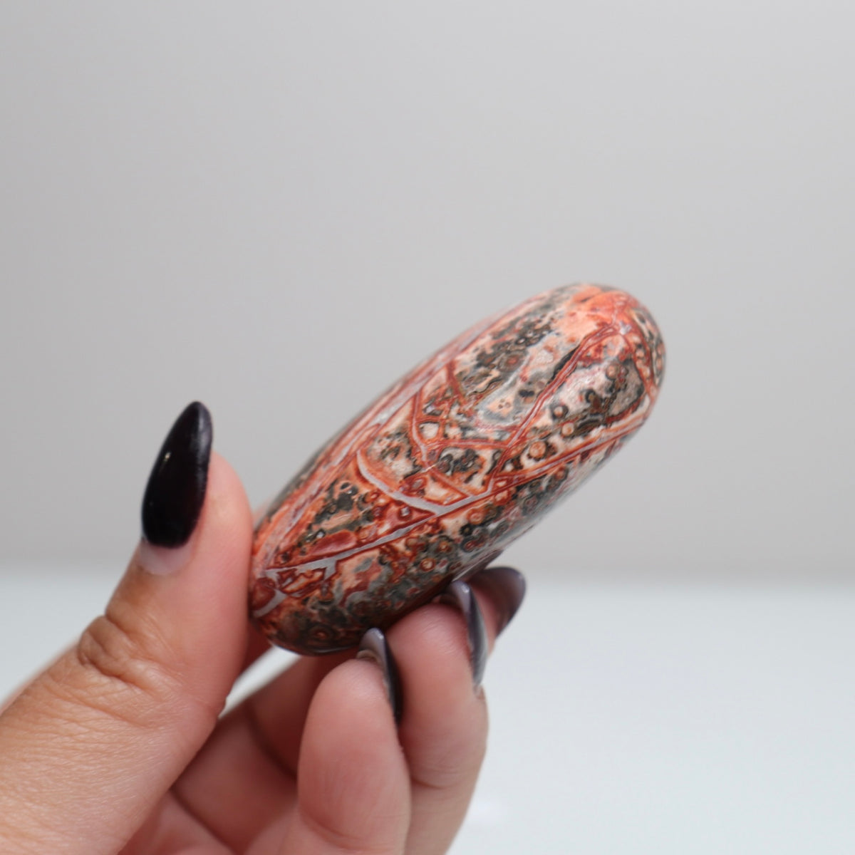 Leopard Skin Jasper Palm Stone | 33