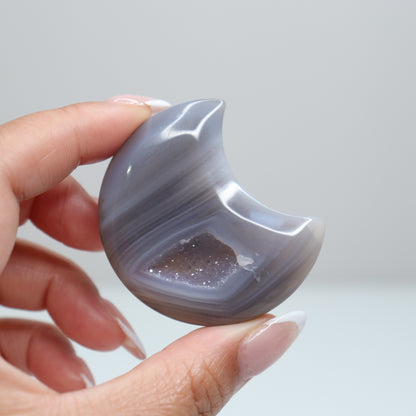 Druzy Agate Moon 31