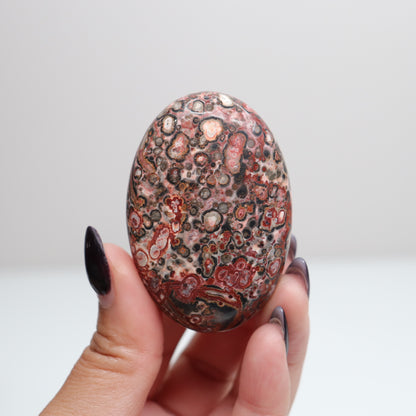 Leopard Skin Jasper Palm Stone | 27