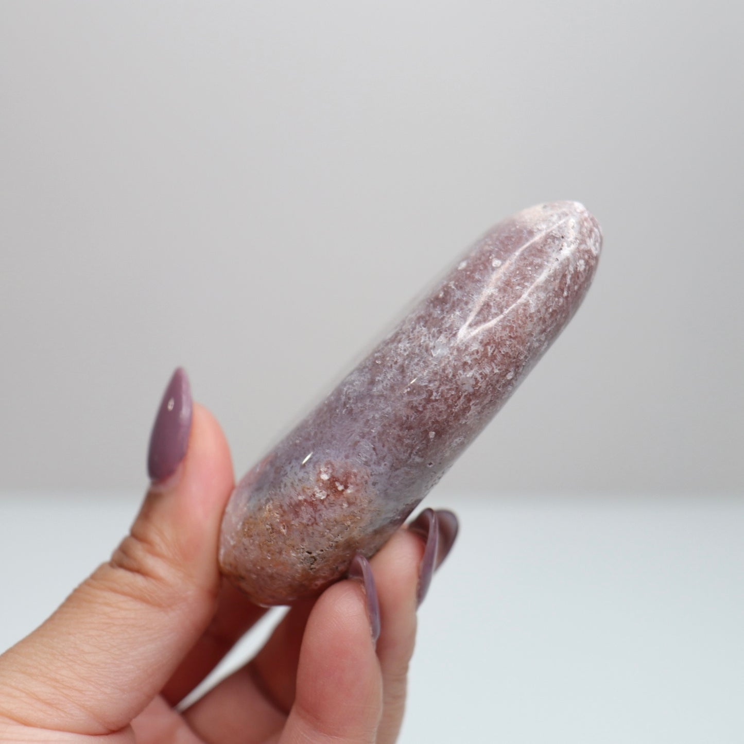 Pink Amethyst Palm Stone | 40