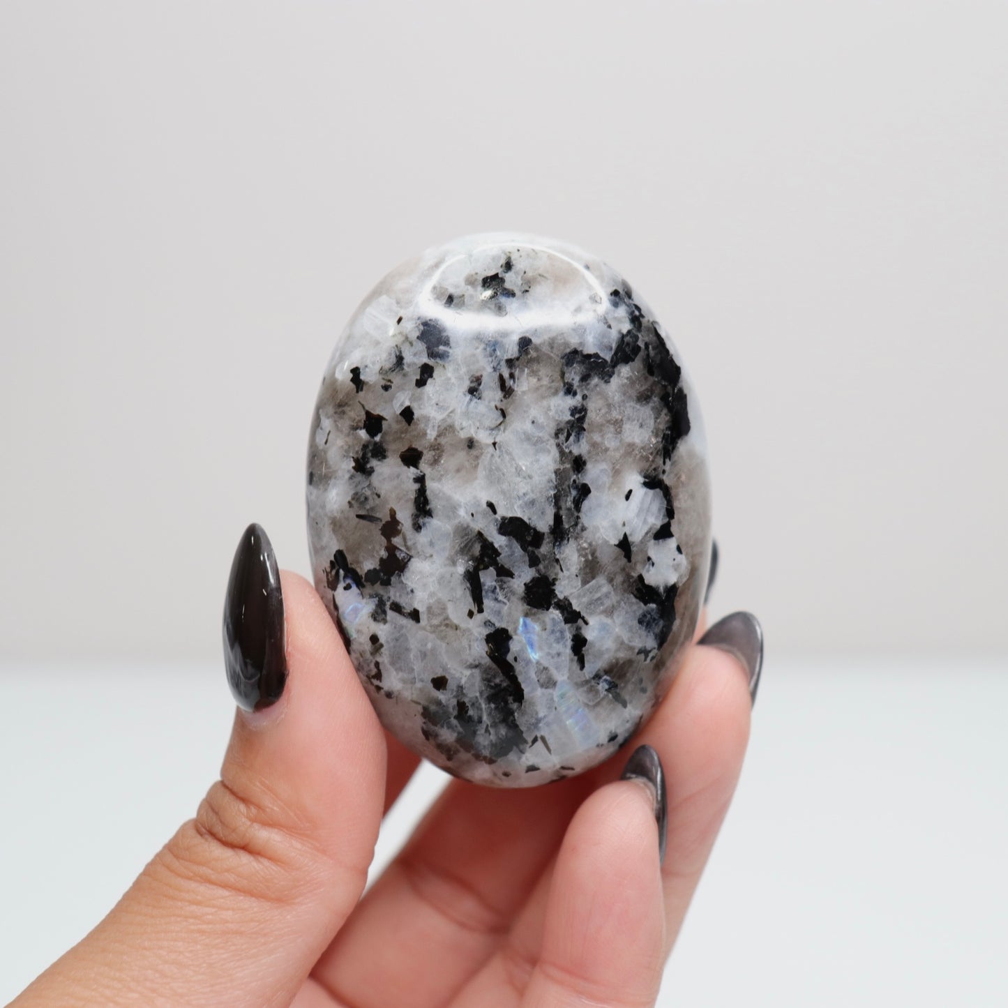 Rainbow Moonstone Palm Stone 62
