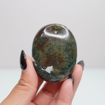 Moss Agate Palm Stone 33