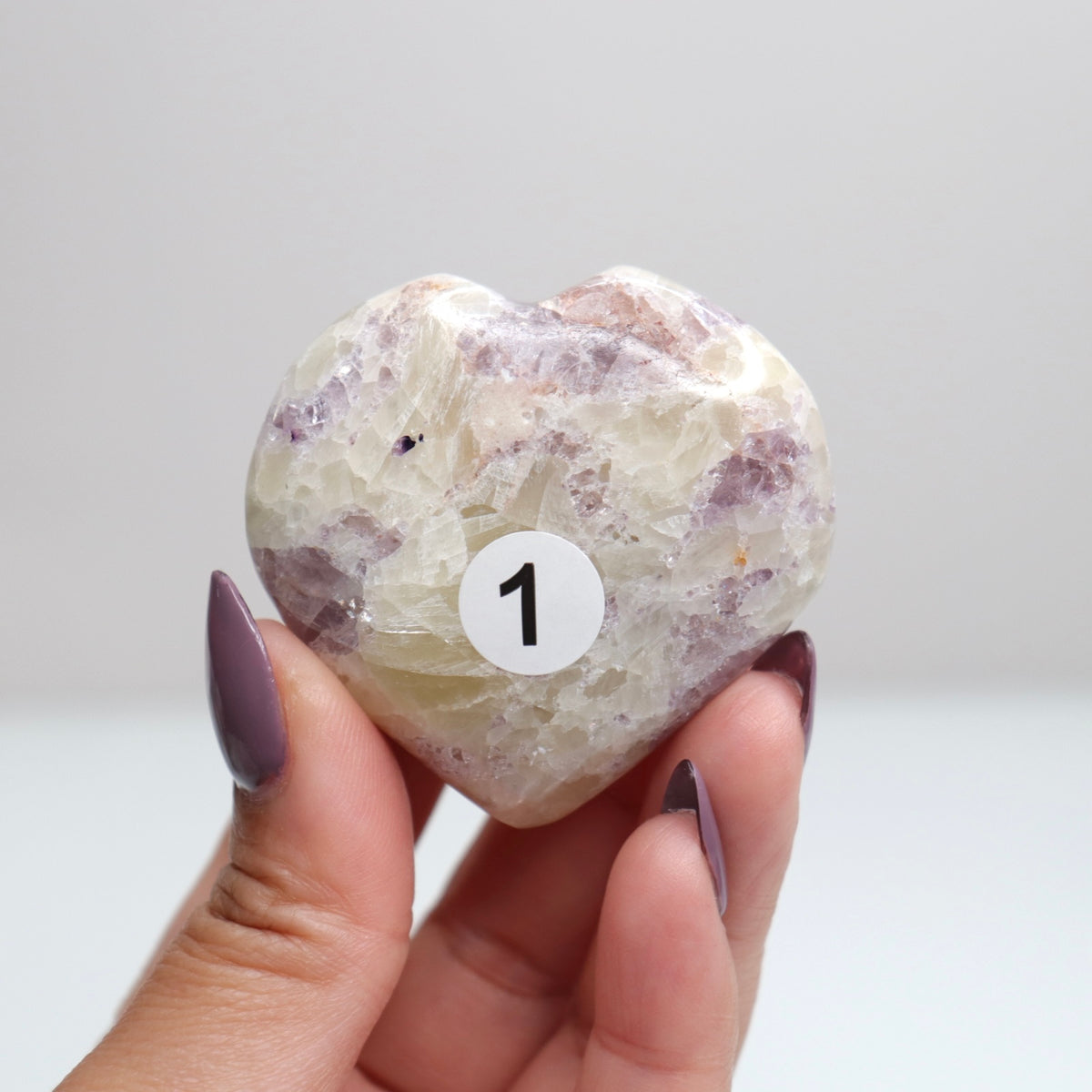 Fluorite & Calcite Heart 1