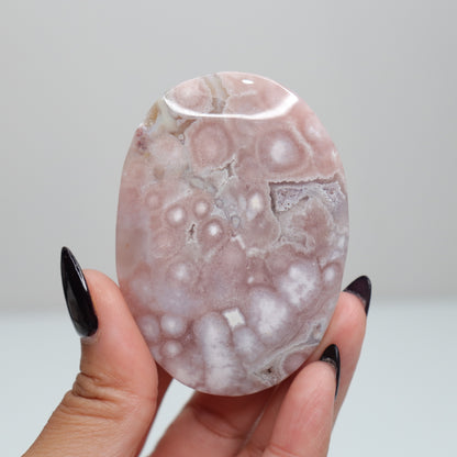 Flower Agate Palm Stone | 31