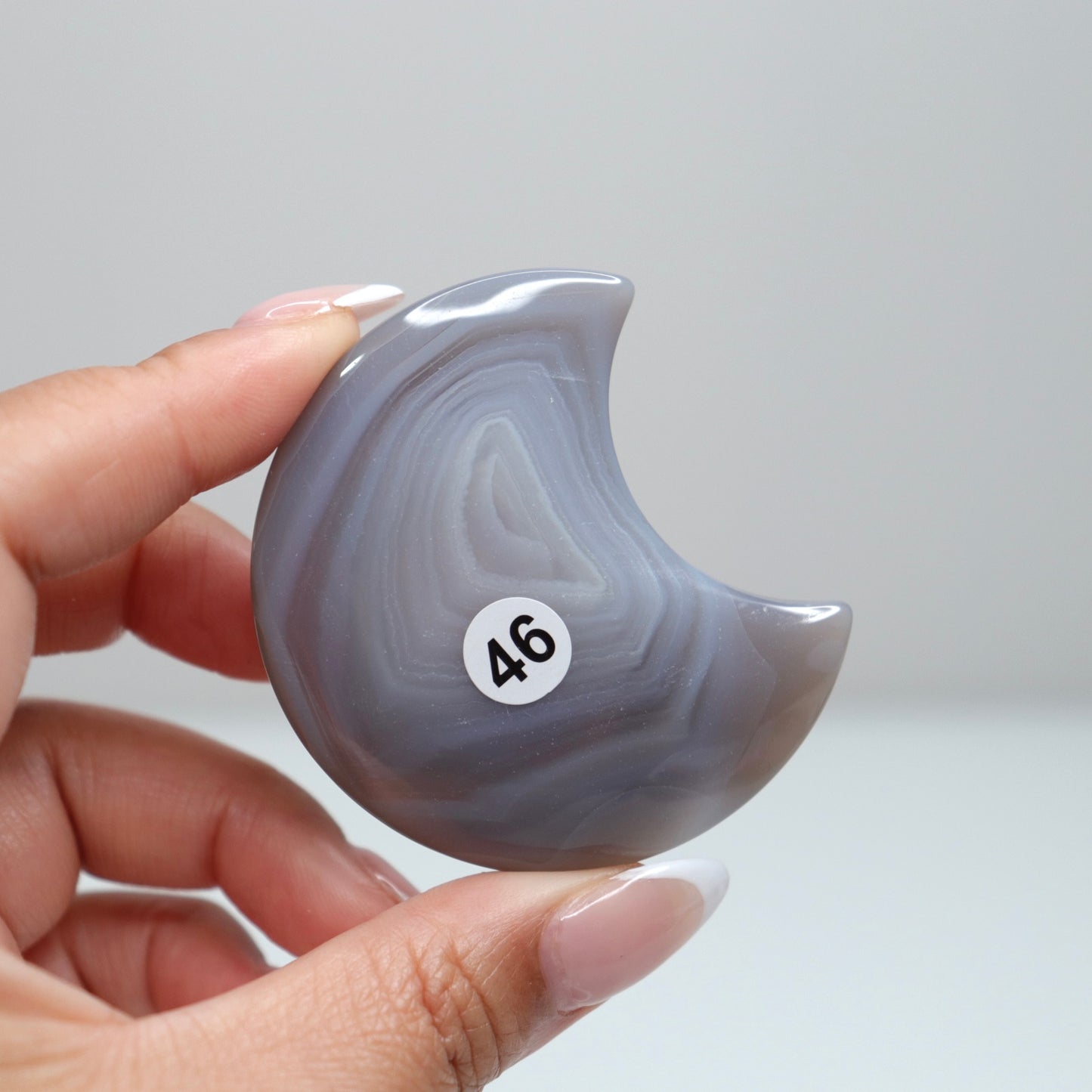 Druzy Agate Moon 46