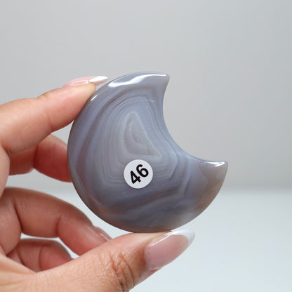 Druzy Agate Moon 46