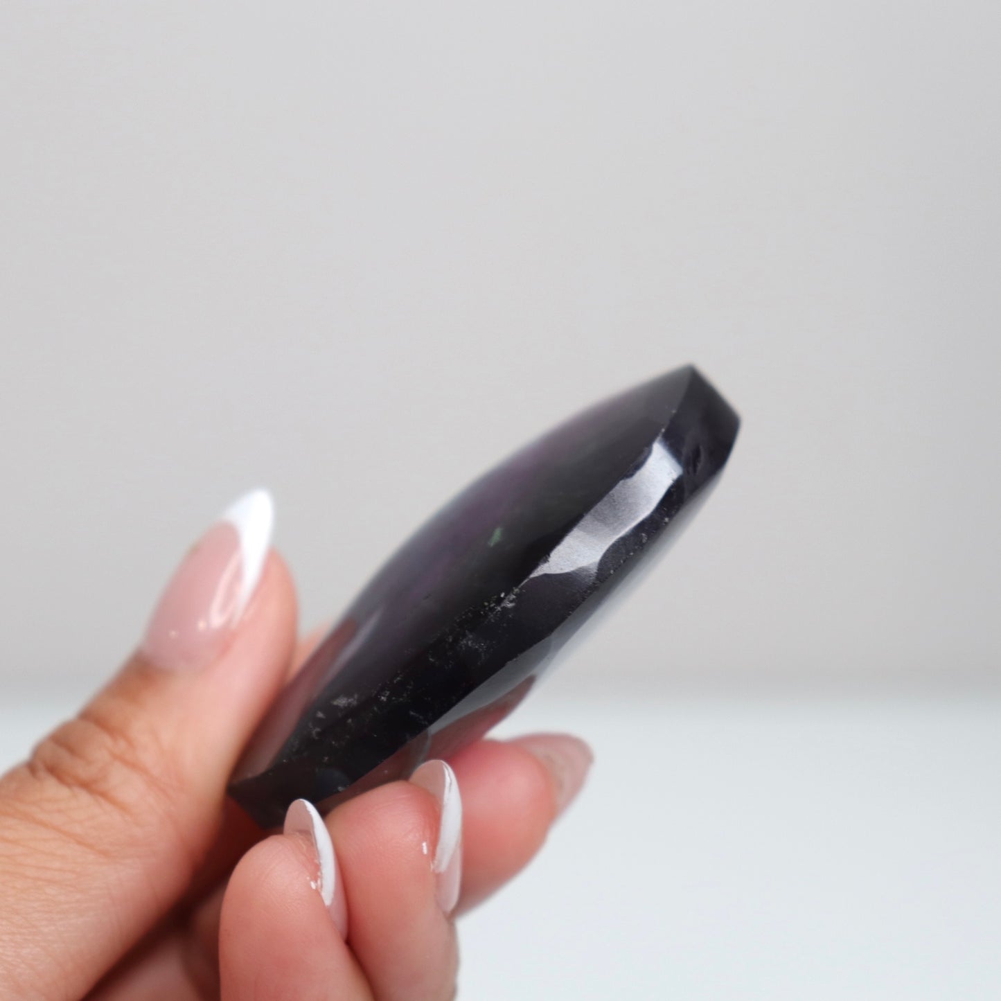 Fluorite Diamond Palm Stone 10