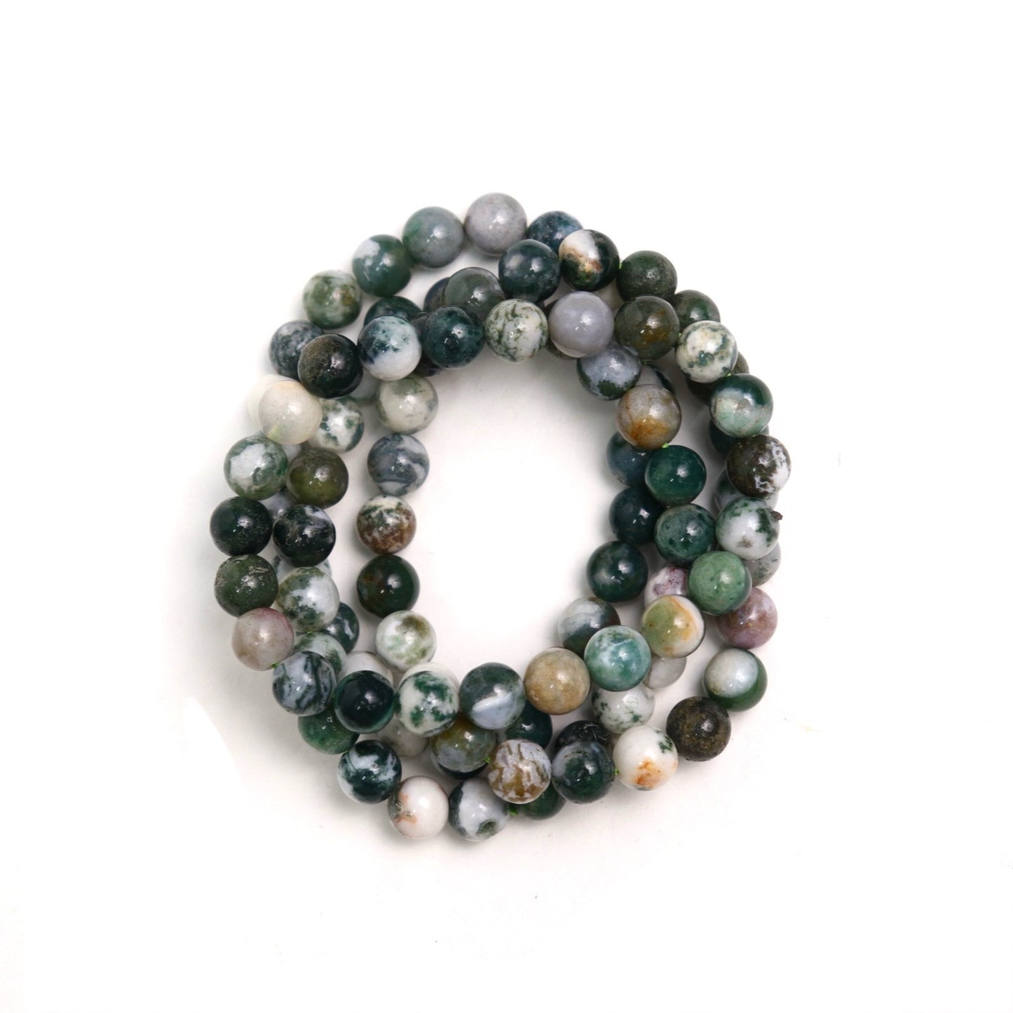 Moss Agate Bracelet | 8mm