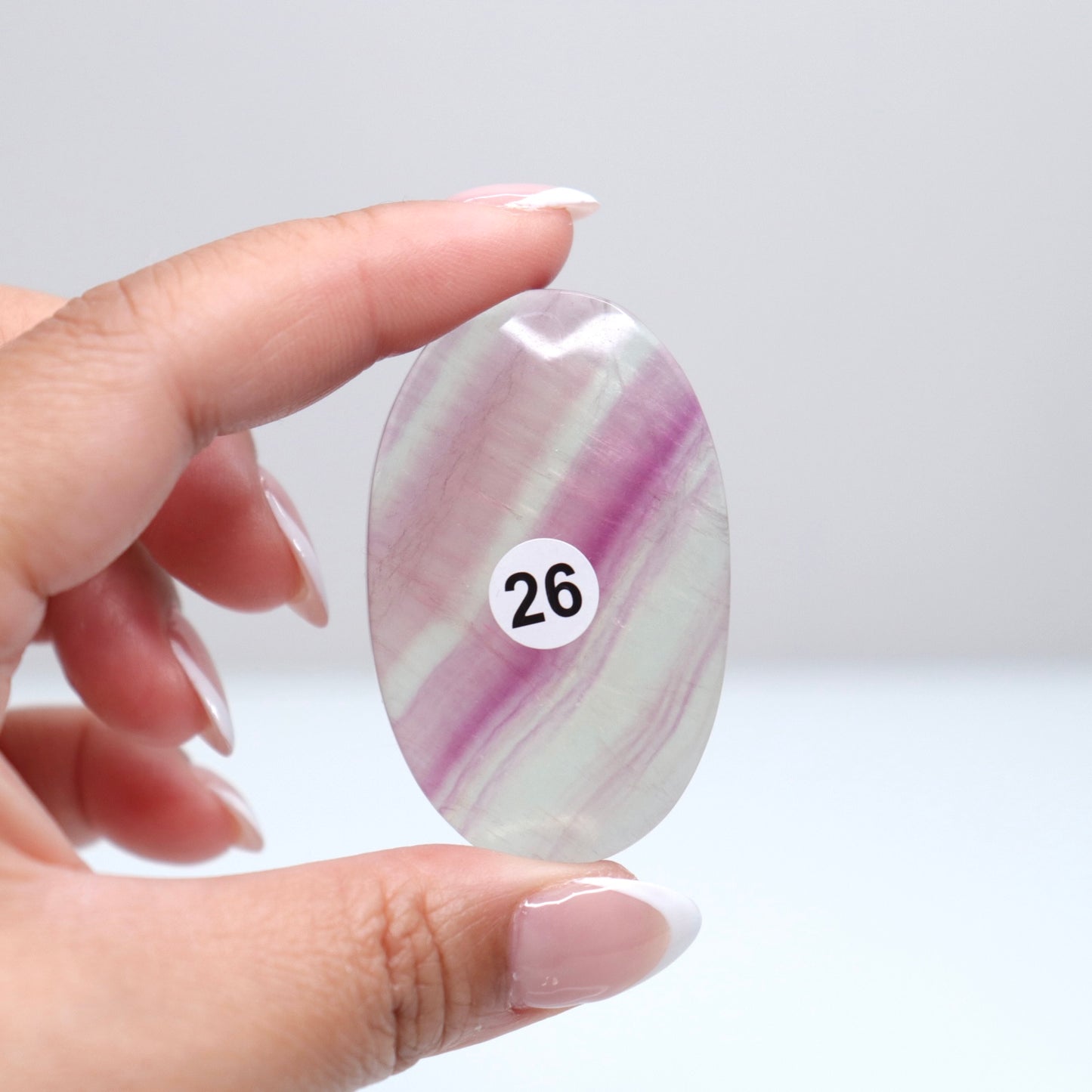 Fluorite Palm Stone | 26