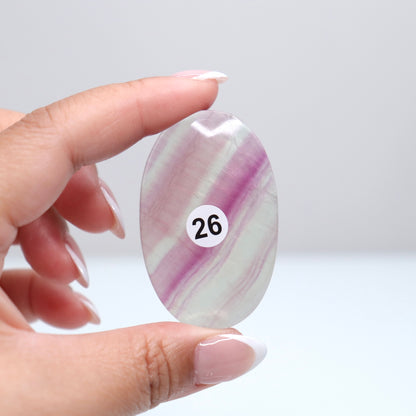 Fluorite Palm Stone | 26