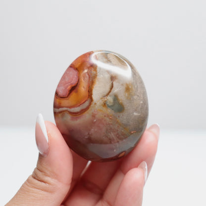 Polychrome Jasper Palm Stone | 11