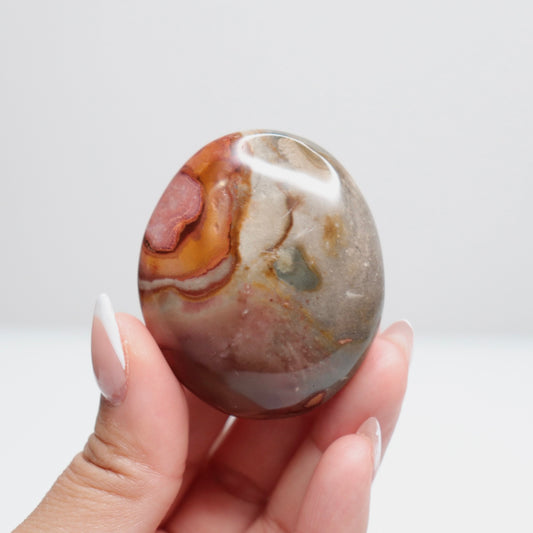 Polychrome Jasper Palm Stone | 11