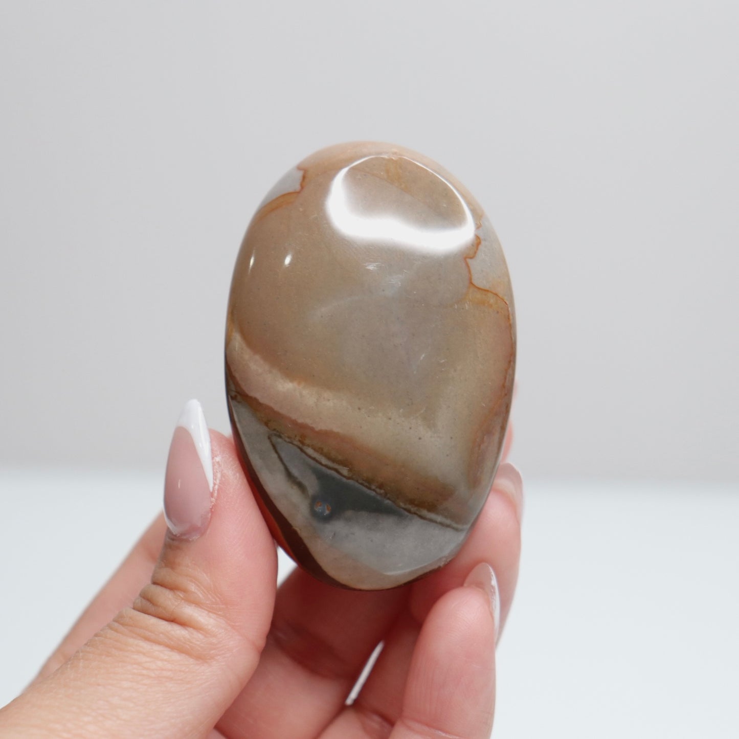 Polychrome Jasper Palm Stone | 17