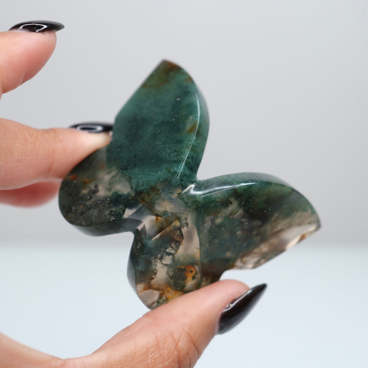 Moss Agate Butterfly 8