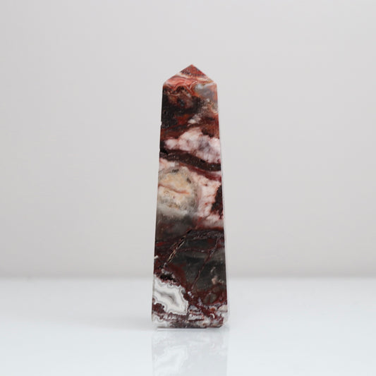 Mexican Lace Agate Tower 120