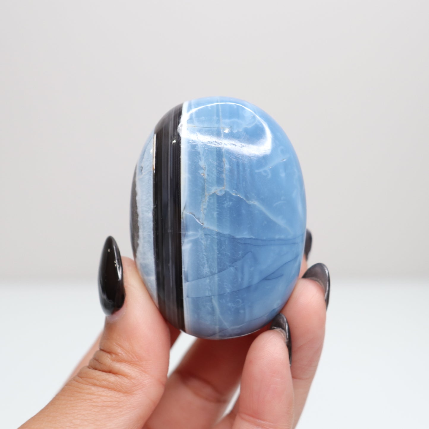 Blue Opal Palm Stone 42