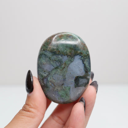 Moss Agate Palm Stone 28