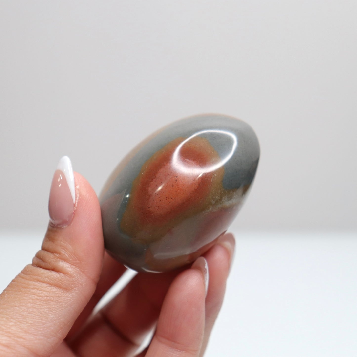 Polychrome Jasper Palm Stone | 25