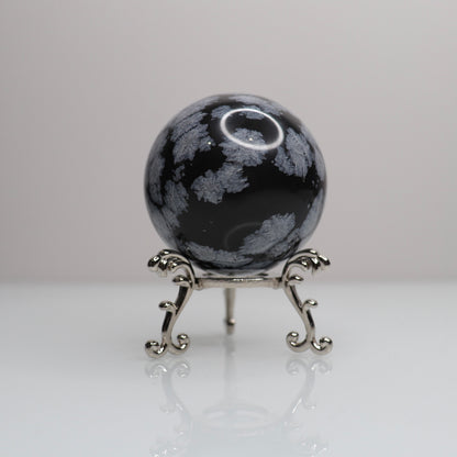 Snowflake Obsidian Sphere | 66