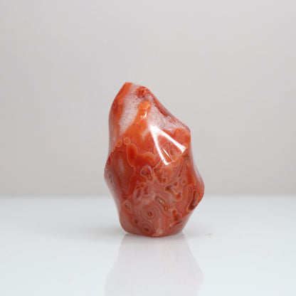 Carnelian Flame w/ Moss Agate | 16