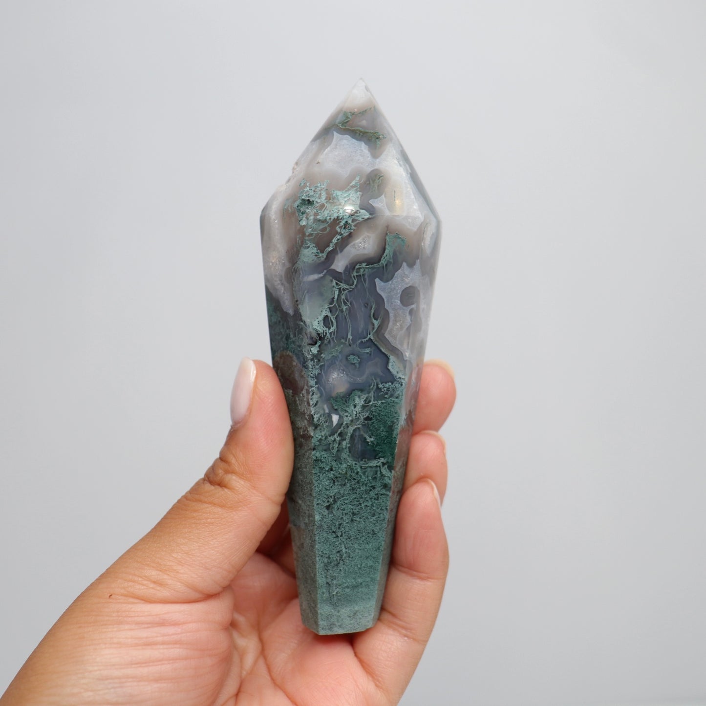 Moss Agate Wand | 1