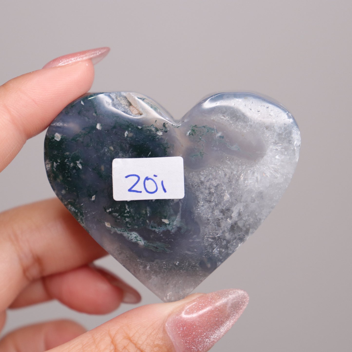 Moss Agate Heart | 23