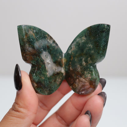 Moss Agate Butterfly 9