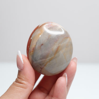Polychrome Jasper Palm Stone | 12