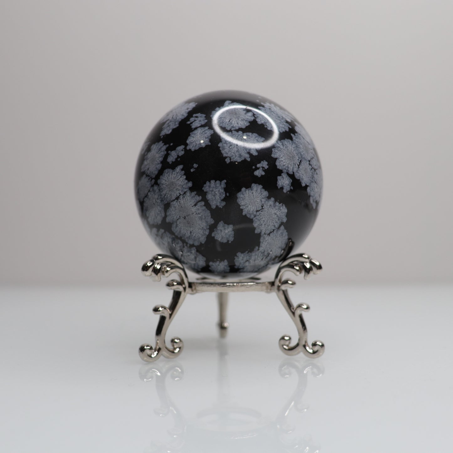 Snowflake Obsidian Sphere | 70