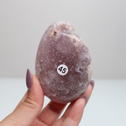 Pink Amethyst Palm Stone | 45