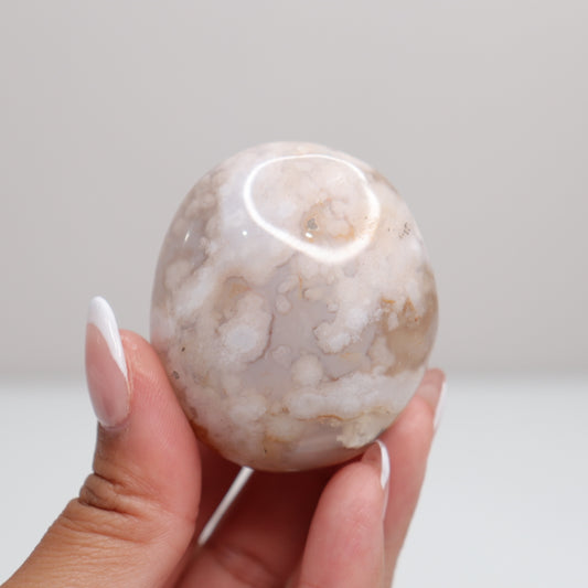 Flower Agate Palm Stone | 2
