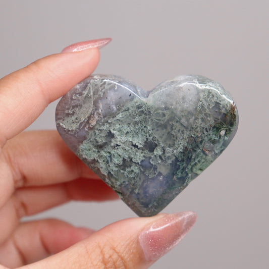 Moss Agate Heart | 5