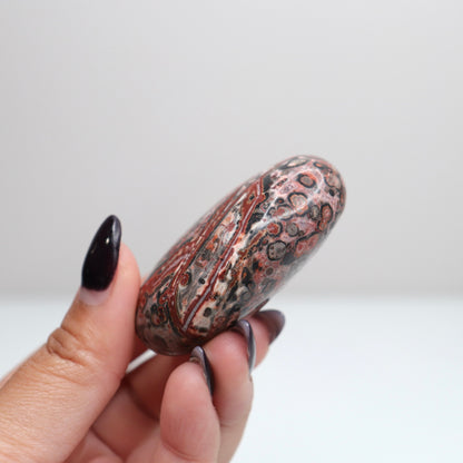 Leopard Skin Jasper Palm Stone | 28