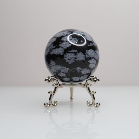Snowflake Obsidian Sphere | 66