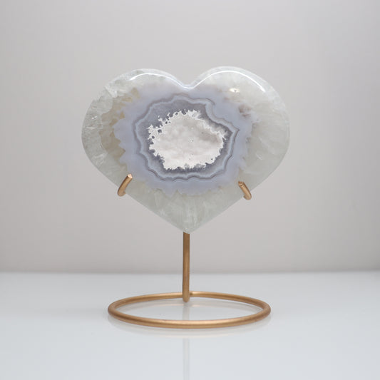 Druzy Agate Heart | B