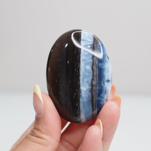 Blue Opal Palm Stone 20