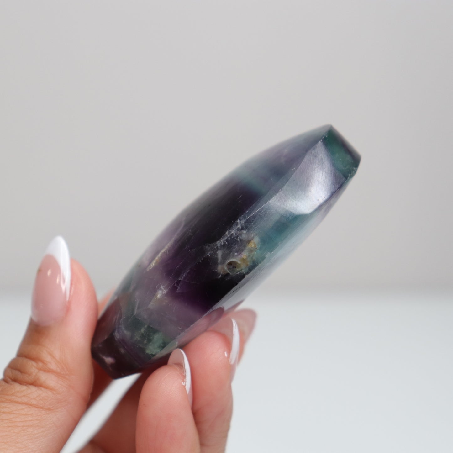 Fluorite Diamond Palm Stone 1