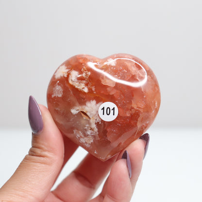 Flower Agate Heart 101*