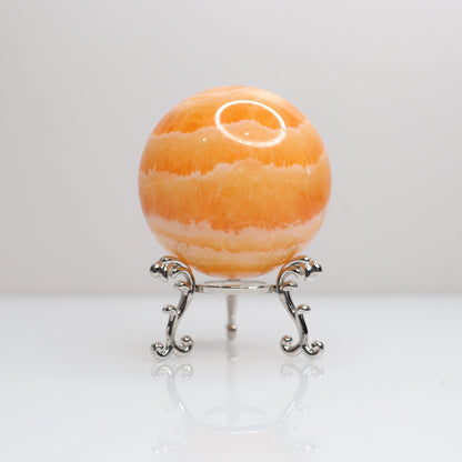Orange Calcite Sphere | 3