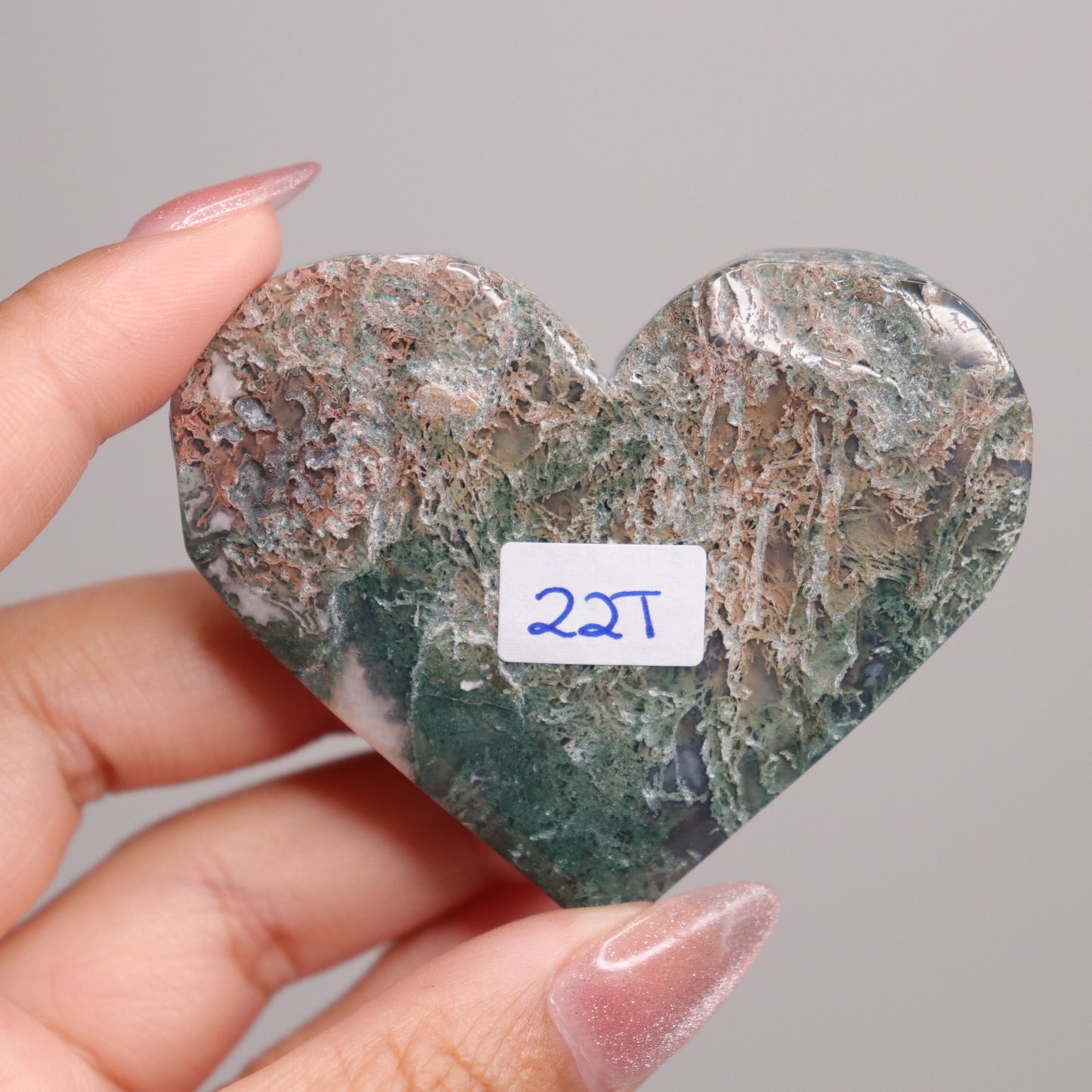 Moss Agate Heart | 26