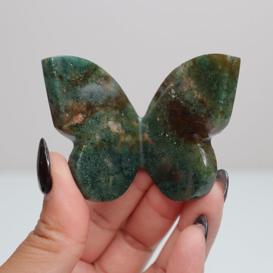 Moss Agate Butterfly 7