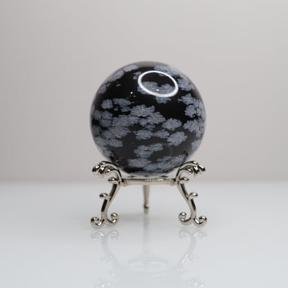 Snowflake Obsidian Sphere | 67