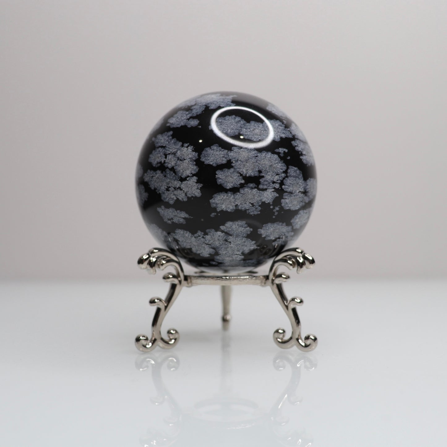 Snowflake Obsidian Sphere | 67