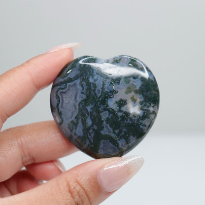 Moss Agate Heart | 57