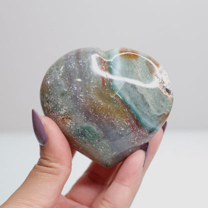 Ocean Jasper Heart 133