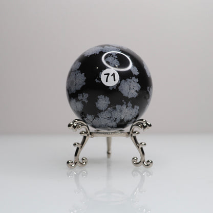 Snowflake Obsidian Sphere | 71