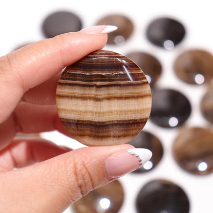 Chocolate Calcite Flat Stones